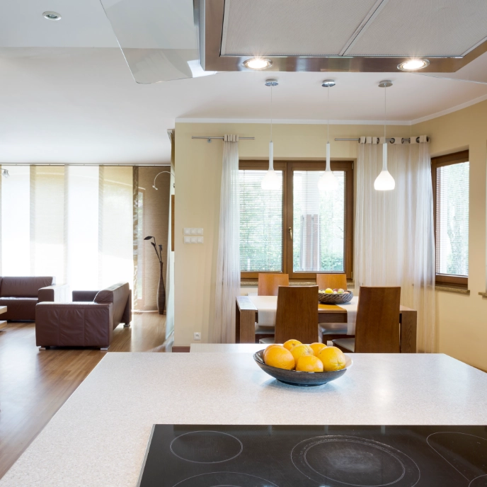 A modern living space in a rental home